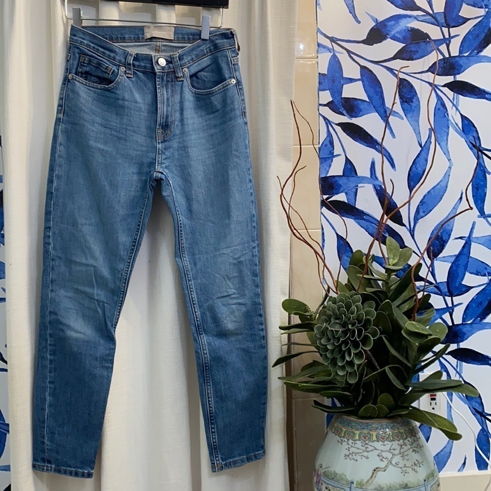 Women’s Everlane Light Blue Denim High Waisted Ankle Jeans Size 26